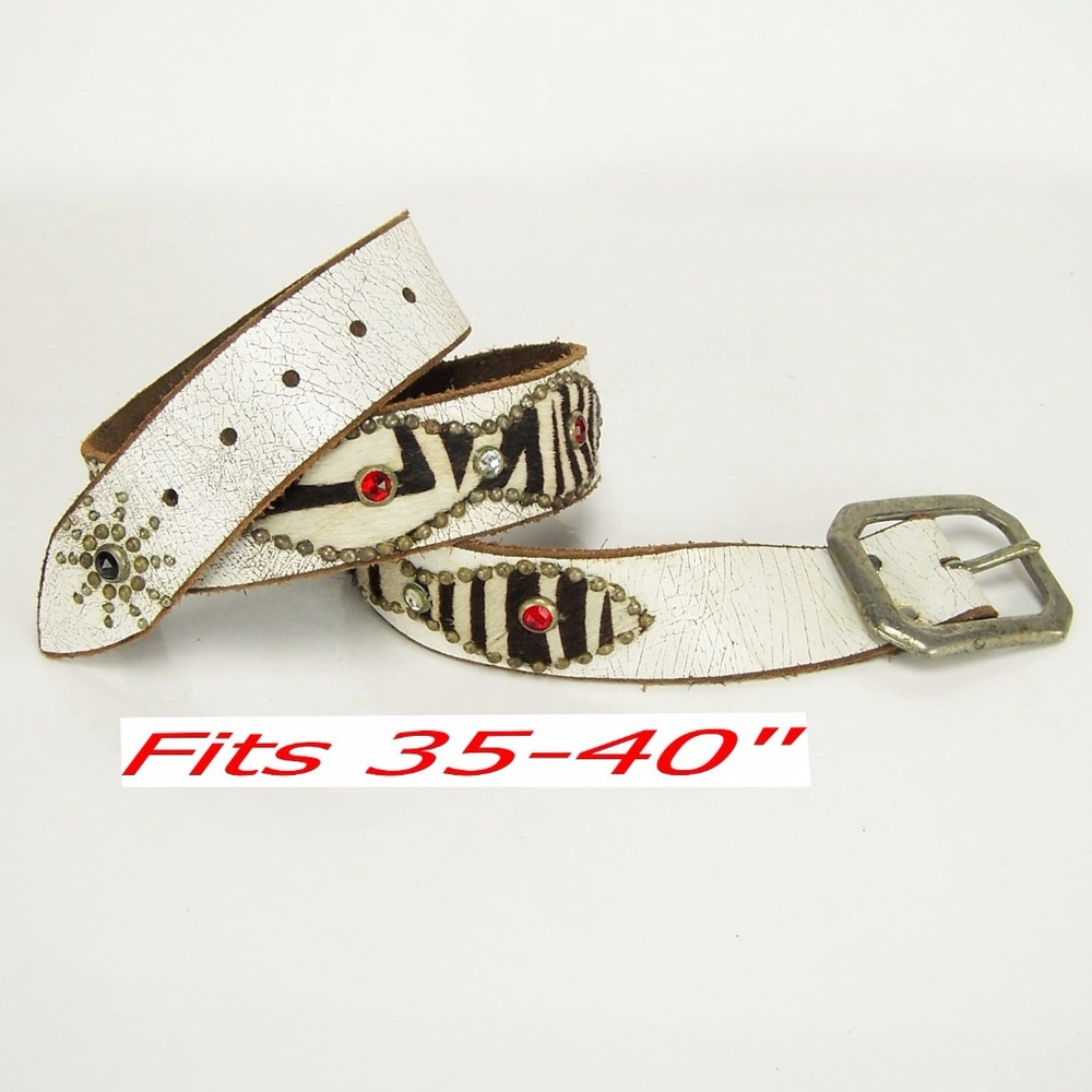Women White Leather Fasion Belt